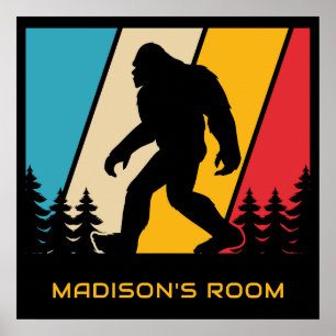 Benutzerdefinierter Textbigfoot Poster