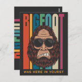 Benutzerdefinierter Textbigfoot Postkarte (Vorne/Hinten)