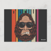 Benutzerdefinierter Textbigfoot Postkarte (Rückseite)