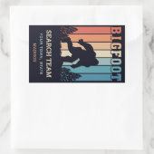 Benutzerdefinierter Textbigfoot Rechteckiger Aufkleber (Tasche)