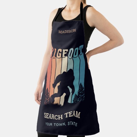 Benutzerdefinierter Textbigfoot Schürze (InSitu)