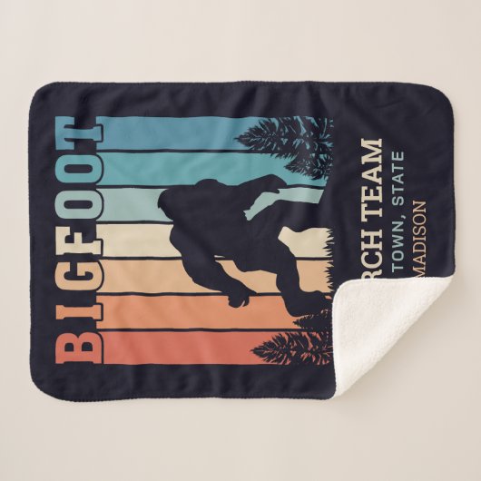 Benutzerdefinierter Textbigfoot Sherpadecke (Vorderseite (Horizontal))