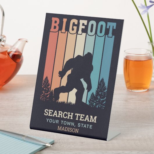 Benutzerdefinierter Textbigfoot Sockelschild (In Situ)