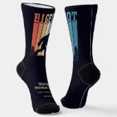 Benutzerdefinierter Textbigfoot Socken (Gewinkelt)