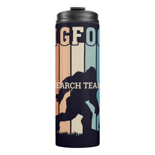 Benutzerdefinierter Textbigfoot Thermosbecher (Vorderseite)