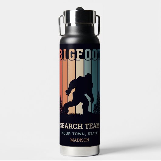 Benutzerdefinierter Textbigfoot Trinkflasche (Vorderseite)