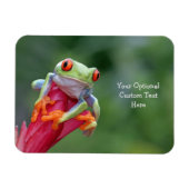 Benutzerdefinierter Textfrosch Magnet (Horizontal)