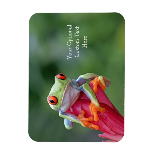 Benutzerdefinierter Textfrosch Magnet (Vertikal)