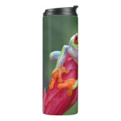 Benutzerdefinierter Textfrosch Thermosbecher (Nach links gedreht)