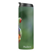 Benutzerdefinierter Textfrosch Thermosbecher (Nach rechts gedreht)