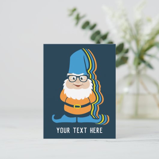 Benutzerdefinierter Textgarten Postkarte (Stehend Vorderseite)