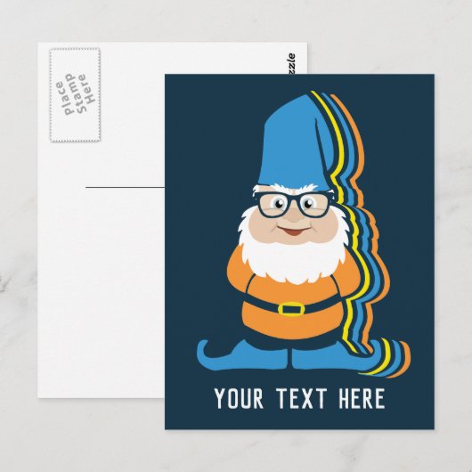 Benutzerdefinierter Textgarten Postkarte (Vorne/Hinten)