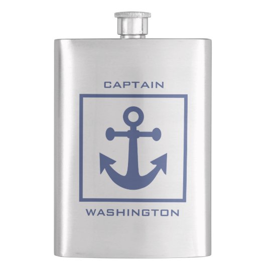 Benutzerdefinierter Textkolben Flachmann (Vorderseite)