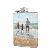 Benutzerdefinierter Textkolben für Fotos Geben Sie Flachmann (Links)