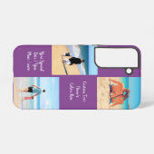 Benutzerdefinierter Textname für die Fotocollage f Samsung Galaxy Hülle (Rückseite (Horizontal))