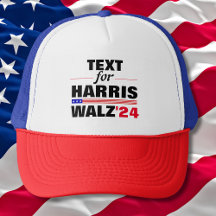 Benutzerdefinierter Textname für Harris Walz 2024 
