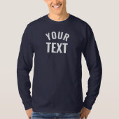 Benutzerdefinierter Textname Ming Basic Long Sleev T-Shirt (Vorderseite)