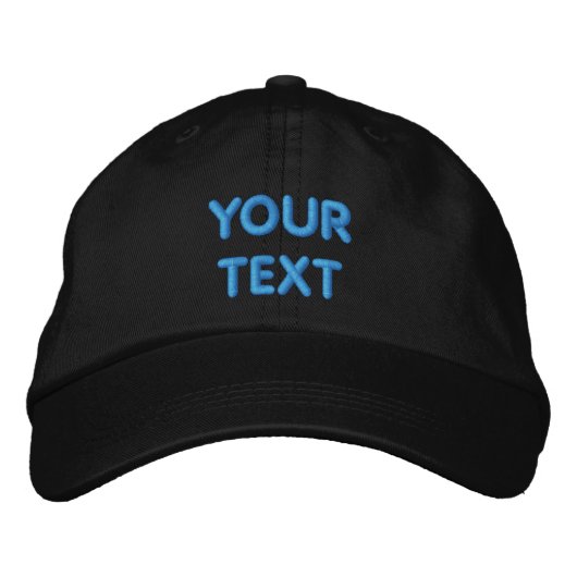 Benutzerdefinierter Textname Stickende Baseballkap Bestickte Baseballkappe (Vorderseite)