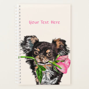 Benutzerdefinierter Textnamensplaner Kleiner Hund Planer
