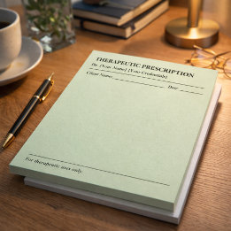 Benutzerdefinierter therapeutischer Rezeptnotizblo Notizblock