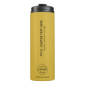 Benutzerdefinierter Thermobecher mit Logo & Text Thermosbecher (Vorderseite)