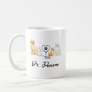 Benutzerdefinierter Tierarzt Personalisierter Ta Kaffeetasse
