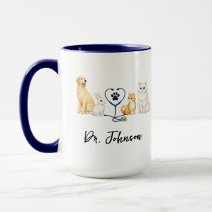Benutzerdefinierter Tierarzt Personalisierter Ta Tasse