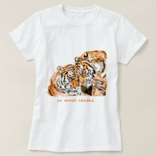 Benutzerdefinierter Tiger-T - Shirt (Design vorne)