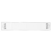 Benutzerdefinierter Tischläufer mit Monogramm für (Horizontal)