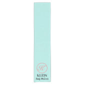 Benutzerdefinierter Tischrunner mit Logo und Text Kurzer Tischläufer (Vorderseite)