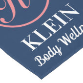 Benutzerdefinierter Tischrunner mit Logo und Text Kurzer Tischläufer (Ecke)