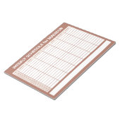 Benutzerdefinierter Titel Wochenplaner Notepad Notizblock (angewinkelt)