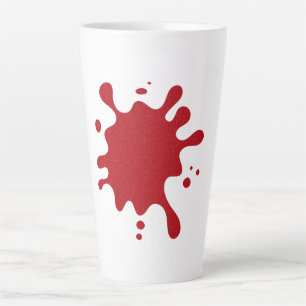 Benutzerdefinierter Tomatenroter Splash-Kaffeebech Milchtasse