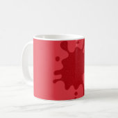Benutzerdefinierter Tomatenroter Spritzbecher Kaffeetasse (Vorderseite Links)