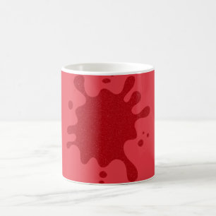 Benutzerdefinierter Tomatenroter Spritzbecher Kaffeetasse