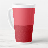 Benutzerdefinierter Tomato Red Split Latte Mug Milchtasse (Linke Ecke)