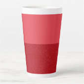 Benutzerdefinierter Tomato Red Split Latte Mug Milchtasse (Vorderseite)