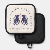 Benutzerdefinierter Topflappen | Ihr Design-Upload (Vorderseite/Rückseite)