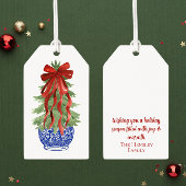 Benutzerdefinierter Topiary-Weihnachtsbaum Geschenkanhänger