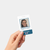 Benutzerdefinierter Tour Guide Foto Name Abzeichen Ausweis (Handheld)