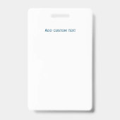 Benutzerdefinierter Tour Guide Foto Name Abzeichen Ausweis (Rückseite)