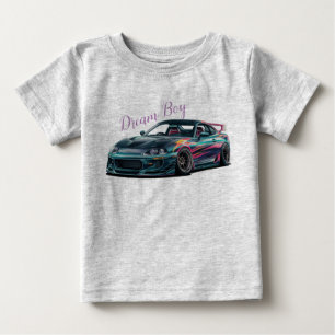 Benutzerdefinierter Toyota-Supra mit Racing Decals Baby T-shirt