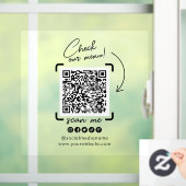 Benutzerdefinierter Transparente Geschäft- QR-Code Fensteraufkleber (Zuhause)