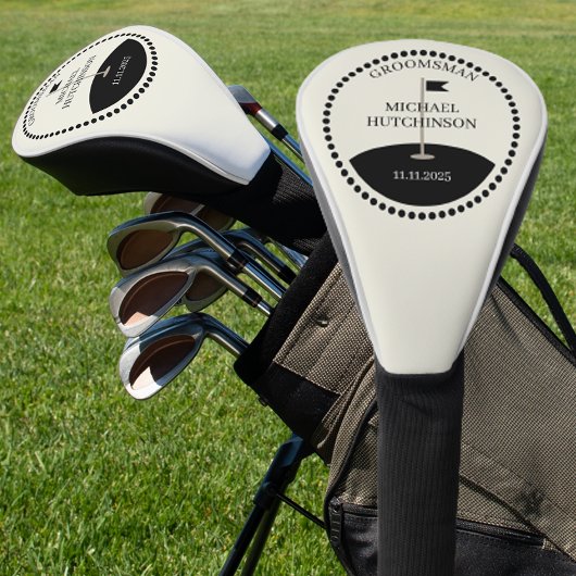 Benutzerdefinierter Trauzeuge Golf Headcover
