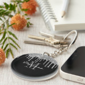 Benutzerdefinierter Tropfen für anfängliches Skrip Schlüsselanhänger (Vorderseite rechts)