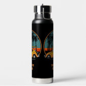 Benutzerdefinierter tropischer Surfer-Sonnenunterg Trinkflasche (Links)