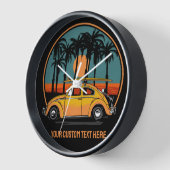 Benutzerdefinierter tropischer Surfer-Sonnenunterg Uhr (Winkel)