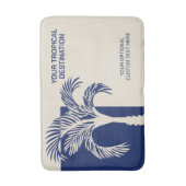 Benutzerdefinierter tropischer Textabschnitt Badematte (Vorderseite Vertikal)