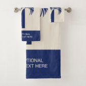Benutzerdefinierter tropischer Textabschnitt Badhandtuch Set (Insitu)