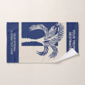 Benutzerdefinierter tropischer Textabschnitt Badhandtuch Set (Handtuch)